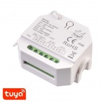 Kontroler Tuya Spínací jednotka 1 kontakt, pro ovladače dimLED, ovládání telefonem smart systém Tuya, 1x15A, 3600W, dosah 30m, 230V, IP20, 52x52x26mm.