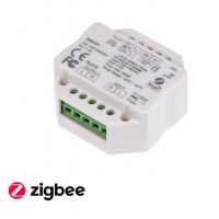 Kontroler Tuya Spínací jednotka 1 kontakt, pro ovladače dimLED Zigbee TRIAK, ovládání telefonem smart systém Tuya, Zigbee 3.0 1x1,5A, 1x360W, dosah 30m, 230V, IP20, 52x52x26mm.