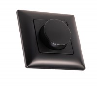 KNT240W-B RF bezdrátový přijímač + stmívač TRIAC zátěž max LED 200W, dosah až 30m, napájení 230V, IP20, rozměry 86x86x48,5mm, povrch černá, do KU68