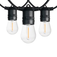 STL 10x1W, E27, 230V, IP65 Spojovatelný venkovní párty řetěz, plat černá, 10 ks LED žárovek 1W, E27, teplá 2200K, 230V, IP65, svítící část l=5m (rozteč 0,5m), nebo l=10m (rozteč 1m), napájecí kabel SAMOSTATNĚ