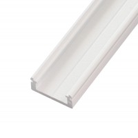 N8W Přisazený profil pro LED pásky, pro výrobu lineárního svítidla, materiál hliník, povrch bílý, max šířka LED pásků w=13mm, rozměry 19x8mm, délka dle typu