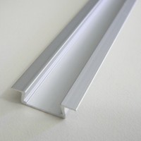 VESTAVNÝ PROFIL V5 PRO LED PÁSKY Hliníkový profil vestavný, povrch elox šedostříbrná, pro LED pásky šířky 15mm, l=1000mm/2000mm, šířka včetně límce 28mm, vestavná hloubka 8mm, difuzor a koncovky SAMOSTATNĚ