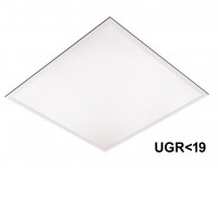 LED panel UGRB6060 UGR<19 40W Stropní, podhledové, přisazené, závěsné svítidlo, těleso kov, bílá, difuzor plast mikroprisma, LED panel 40W, teplá 3000K, neutrální 4000K, denní 6000K, Ra80, UGR<19, 230V, IP40, 595x595x30mm