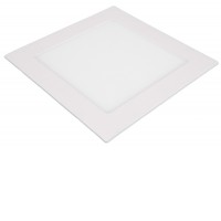 SN Stropní podhledové čtvercové svítidlo  těleso hliník, povrch bílá, difuzor plast opál mat, LED 6W, 12W, 18W, 24W  teplá 3000K, neutrální 4000K, denní 6000K, Ra80, 230V, IP20