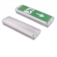 LED nouzové EML3W Nouzové svítidlo, dva režimy SA svítí trvale + nouzové, nebo SE - pouze nouzové svícení, záloha 3h, plast bílá, difuzor plast, LED 3W, 140lm, denní 7500K,  akumulátor 1800mAh, Li-on 3,7V., 230V, IP65, rozměry 360x110x60mm.