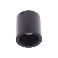TUBO 8W, IP44, CCT Stropní bodové svítidlo, těleso plast bílá/černá, krycí plast čirý, LED 8W, přepín. teplota CCT teplá 3000, neutální 4000K, denní 6500K, 720lm, Ra80, 230V, do koupelny IP44, rozměry d=90mm, h=99,7mm.