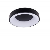 ZULU 32W/48W/60W, CCT, TRIAC Stropní, přisazené svítidlo, těleso kov, povrch černá/bílá, difuzor plast opál, LED 32W/2570lm, 48W/3870lm, 60W/4800lm, přepín. CCT  teplota teplá 3000K-4000K-6000K, stmív TRIAC, Ra80, 230V, IP20, rozměry dle typu.