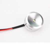 TLZ-C3W Nástěnné bodové svítidlo, těleso hliník, povrch broušený, LED 3W, teplá 3000K/160lm, denní 6000K/180lm, 12V, IP20, rozměry d=33mm, h=14,5mm.