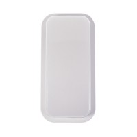 MURUS Nástěnné venkovní svítidlo, těleso plast bílá/černá, LED 15W, teplá 3000K/1300lm, neutrální 4000K/1400lm, denní 6500K/1450lm, Ra80, 230V, IP65, rozměry 120x240x69mm, vč 2 výměnných krytů.
