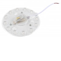 LED modul kit 10W LED modul pro náhradu žárovek ve svítidlech, základna plast, bílá, LED 10W, teplá 3000K, neutrální 4500K, denní 6000K, Ra80, 230V, IP20, d=120mm, h=25mm, montáž na magnet