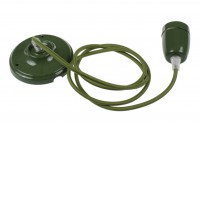 CERAMIC Závěsný kabel s objímkou, těleso keramika bílá/zelená/červená/černá/modrá/hnědá, pro žárovku 1x8W, E27. 230V, IP20, rozměry d=46mm, h=60mm, vč závěs kabelu l=1300mm lze zkrátit.