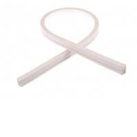 NEON Silikonový profil, BOČNĚ OHEBNÝ, pro instalaci LED pásků šířky max w=10mm, s příkonem pásku max w=12W/m, rozměry 12x19mm, cena za 1m