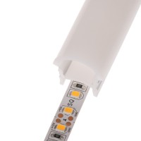 SOP1818 Vestavný silikonový profil, obloukový, pro instalaci LED pásků šířky max w=11mm, s příkonem pásku max w=9,6W/m, rozměry 18x18mm, cena za 1m