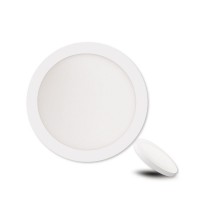 MOON Stropní podhledové svítidlo kruhové, těleso kov, povrch bílá/chrom, dif plast opál, LED 18W/1800lm, 24W/2400lm, neutrální 4000K, 230V, IP20, rozměry dle typu.