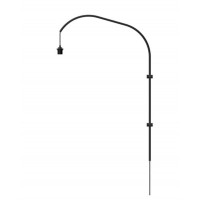WILLOW WALL SINGLE Základna nástěnného svítidla, těleso hliník, povrch bílá, černá, pro žárovku 1X15W, E27, rozměry  h=1210mm, stínítko SAMOSTATNĚ