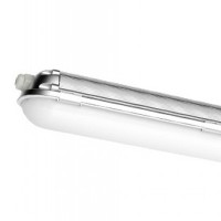  Stropní, závěsné, průmyslové, prachotěsné, svítidlo, těleso hliník, povrch šedostříbrná, difuzor plast opál, LED chip SAMSUNG 60W/7200lm, nebo 70W/8400lm, neutrální 4000K, denní 6400K, Ra80, drv Meanwell, 230V, IP65, tř.1