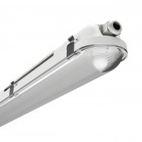 NORMA LED 21W, 40W, 58W, 85W, IP65, IK10 Průmyslové, prachotěsné svítidlo, těleso plast šedá, difuzor plast, přepínatelný příkon 21W, neutrální 4000K, vyzař. úhel 120°, Ra80, 230V, IP66, IK10, průběžné zapojení 3x1,5