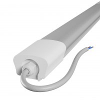 PRACTIC LED 36W, CCT, IP65 Stropní, průmyslové, prachotěsné svítidlo, těleso plast, povrch bílá, difuzor plast opál, LED 36W 3600lm, přepínatelná teplota CCT teplá 3000K/neutrální 4000K/denní 6000K, Ra80, 230V, IP65, 1200x45x32mm