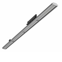 LINETRACK LED 12W-45W, CCT Kolejnicové svítidlo, plast černá, LED 12 - 42W, 5200lm, přepín teplota CCT teplá 3000K, neutrální 4000K, denní 6000K, nast sklon svícení +-45°, vyzařovací úhel 90°, Ra90, 230V, IP20, rozměry 1200x60x90mm, do 3F lišty Nordic Alu