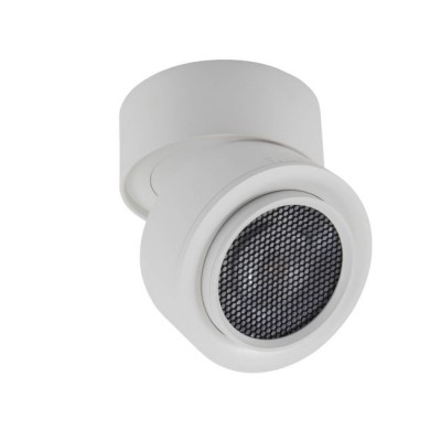XARTE Stropní přisazené bodové svítidlo, výklopné +-90°,  těleso kov, povrch bílá, LED 22W, 2577lm, teplá 3000K, ZOOM nastavitelný vyzař. úhel 15°-45°, Ra90, 230V, IP40, tř.2, rozměry d=110mm, h=91mm.