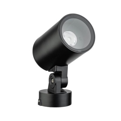 XBEAM Přisazené, vekovní bodové svítidlo, nastavitelný směr svícení, těleso hliník, povrch černá, sklo čiré, LED 9W, 634lm, teplá 3000K, vyzař. úhel 5°, Ra80, 230V, IP66, tř.1, rozměry d=80mm, h=181mm.