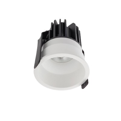 XCLUB Stropní, podhledové, bodové komínkové svítidlo, materiál hliník, povrch bílá, krycí sklo čiré, LED 11W, neutrální 4000K, 500mA, vyzař. úhel 50°, IP20, Ra80, tř.3, d=82mm, h=75mm, trafo samostatně
