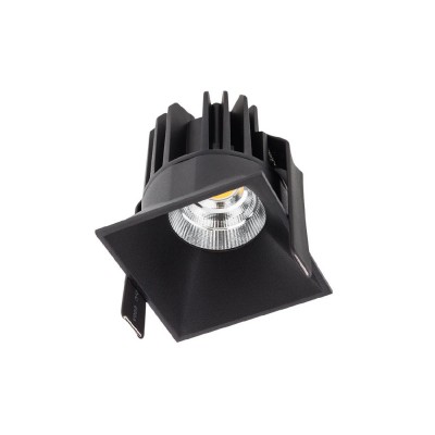 XDOMINO Stropní, podhledové, bodové, komínkové svítidlo, materiál hliník, povrch bílá/zlatá/černá, krycí sklo čiré, LED 15W, teplá 3000K/neutrální 4000K, 700mA, vyzař. úhel 50°, IP20, Ra80/Ra90, tř.3, 74x74x82mm, trafo samostatně