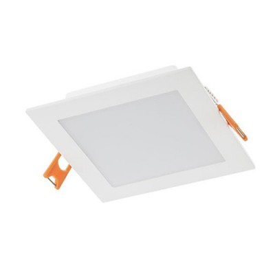 XFACE Stropní, podhledové, čtvercové svítidlo, těleso hliník, povrch bílá, difuzor plast opál, LED 6W, teplá 3000K, 432lm, vyzař. úhel 120°, 230V, IP20, Ra80, tř.2, rozměry 110x110x25mm