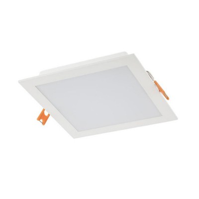 XFACE Stropní, podhledové, čtvercové svítidlo, těleso hliník, povrch bílá, difuzor plast opál, LED 12W, teplá 3000K, 898lm, vyzař. úhel 120°, 230V, IP20, Ra80, tř.2, rozměry 150x150x25mm