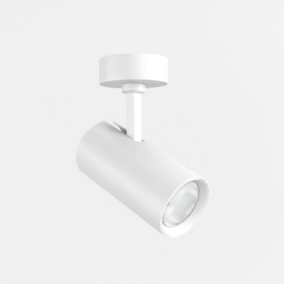 XGAMMA Stropní, přisazené, bodové svítidlo, nastav. směr svícení, těleso hliník, povrch bílá, LED 30W, 3300lm, teplá 3000K, vyzař. úhel 38°, UGR<19, Ra90, 230V, IP40, rozměry d=80mm, h=197mm.
