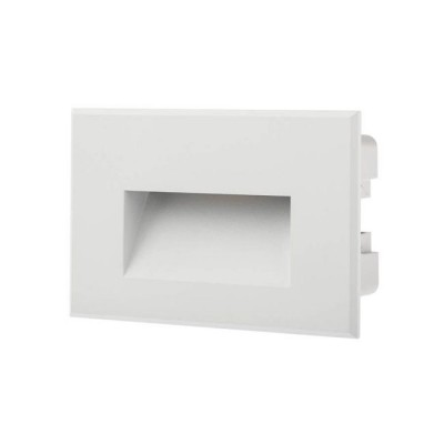 XGHOST Vestavené venkovní svítidlo do stěny, těleso hliník, povrch bílá, LED 3W, 210lm, neutrální 4000K, Ra80, 230V, IP65, tř.1, rozměry 120x80x50mm, svítí dolů