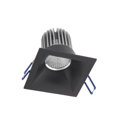 XKONE Stropní, podhledové, bodové, komínkové čtvercové svítidlo, materiál hliník, povrch bílá/černá, pro žárovku 1x50W, GU10, ES50, 230V, IP20, tř.1, rozměry 82x82x35mm
