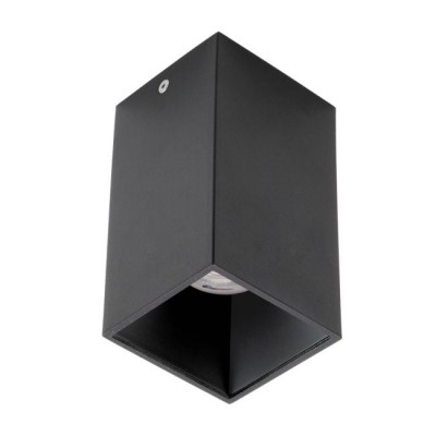XNITRO 1x35W, GU10 Stropní, přisazené, bodové svítidlo, těleso hliník, povrch vnější černá, vnitřní černá, pro žárovku 1x35W, GU10, 230V, IP20, tř.1, rozměry 75x75x135mm