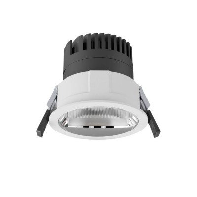 XPINT Podhledové svítidlo, materiál hliník, povrch bílá, LED 10W, 1350lm, teplá 3000K, Ra90, ASYMETRICKÉ WALLWASHER, 230V, IP40, tř.2, rozměry d=83mm, h=75mm