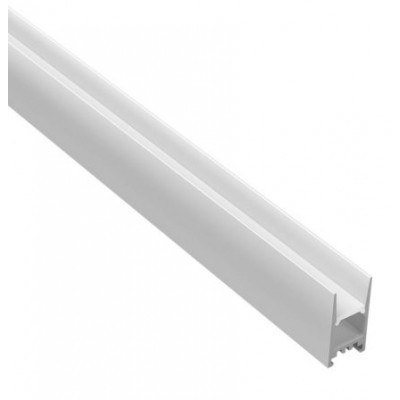 PRF Přisazený profil pro LED pásky, materiál hliník, difuzor plast opál, povrch bílá, max šířka LED pásku 12mm, rozměry 15,5x30mm, délka l=3m