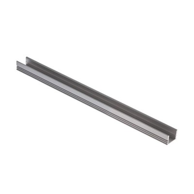 PRF Přisazený profil pro LED pásky, materiál hliník, povrch eloxovaný, pro LED pásky w= 14mm, rozměry 13x18,4mm, délka l=3000mm.