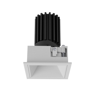 XRYO Podhledové bodové svítidlo, výklopné 30°, materiál hliník, povrch vnitřní bílá, rámeček bílá, LED 10W, 1350lm, teplá 3000K, Ra90, vyzař úhel 36°, 230V, IP40, tř.2, rozměry 73x73x97mm.