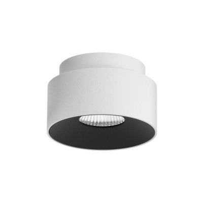XRIM Stropní přisazené svítidlo, těleso kov, povrch bílá, krycí plast čirý, LED 20W+3W, teplá 3000K, vyzař. úhel 60°, Ra90, 230V, IP40, tř.1, rozměry d=140mm, h=92mm, svítí nahoru/dolů