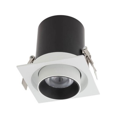 XSLIDE Podhledové, bodové, komínkové svítidlo, výklopné +-90°, materiál hliník, povrch bílá, LED 12W/25W, teplá 3000K, nebo neutrální 4000K, UGR<10, vyzař. úhel 38°, Ra90, 230V, IP20, tř.2, rozměry dle typu, vč trafa