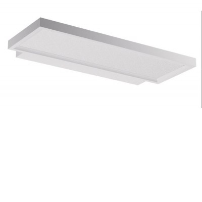 XSPECTER Nástěnné svítidlo, těleso hliník, povrch bílá, difuzor plast opál, LED 40W, 5184lm, teplá 3000K, vyzař úhel 90°/nahoru, 80°/dolů, UGR<16, Ra90, 230V, IP40, 610x30x265mm, svítí nahoru/dolů.