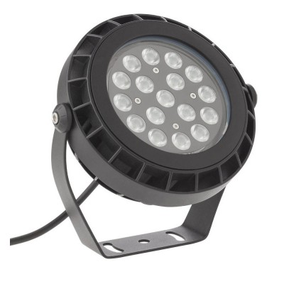 XSPARK VÝPRODEJ LED reflektor, těleso hliník, povrch černá mat, kryt sklo, LED 36W, 4460lm, neutrální 4000K, vyzař. úhel 15°, 230V, IP65, Ra80, tř.1, rozměry d=250mm, h=295mm.