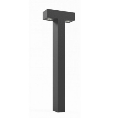 XTORRE Sloupkové venkovní svítidlo, základna hliník, povrch tmavě šedá, LED 2x10W, teplá 3000K/2x1500lm, neutrální 4000K/2x1550lm, Ra80, 230V, IP65, rozměry 120x300mm, h=1000mm, svítí dolů