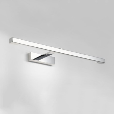 KASHIMA Nástěnné svítidlo, svítidlo na rameni, základna kov, povrch chrom lesk, LED 7,2W, 387lm, teplá 3000K, 230V, do koupelny IP44, tř.2, rozměry 45x620x192mm, vč. trafa