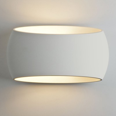 ARIA Nástěnné svítidlo, základna kov, těleso sádra, povrch bílá, pro žárovku 60W, E27, 230V, IP20, tř.2, rozměry 120x300x170mm, svítí nahoru/dolů