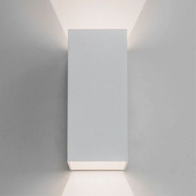 OSLO 160 Nástěnné svítidlo venkovní, těleso hliník, povrch bílá, difuzor sklo, LED 2x3W, teplá 3000K, 100lm/cca 5W žár., Ra85, 230V, IP65, tř.1, 160x100x70mm, svítí nahoru/dolů.