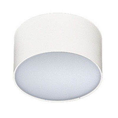 MONZA R Stropní, přisazené svítidlo, základna hliník, povrch bílá, difuzor plast opál, LED 10W, 1020lm, neutrální 4000K, 230V, IP20, tř.1, rozměry d=115mm, h=55mm