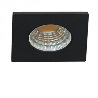 FILL 5W, IP44/IP20 Stropní, podhledové bodové svítidlo, těleso hliník, povrch černá, LED 5W, 425lm, neutrální 4000K, rozměry 36x36mm, h=28mm.