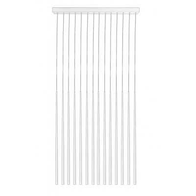 LOUSE Závěsné svítidlo, těleso kov, povrch bílá, dif plast opál, LED 45W, 2800lm, teplá 3000K, 230V, IP20, rozměry 1020x750mm. vč závěs kabelu l=1860mm, lze zkrátit.