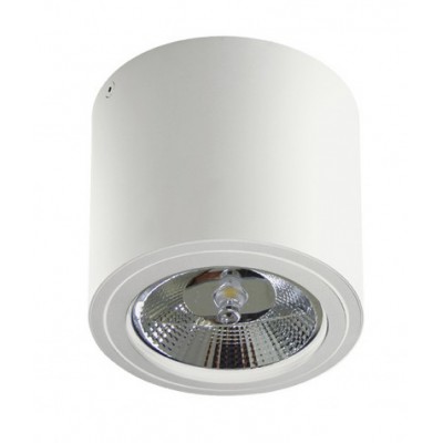 ALIX Stropní, přisazené, bodové svítidlo, nastavitelný směr svícení, těleso hliník, povrch bílá, pro žárovku 1x50W, GU10, 230V, IP20, rozměry: d=135mm, h=105mm.