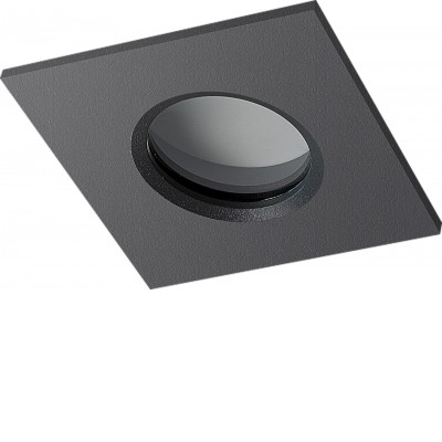 IKA Vestavné svítidlo bodové, čtvercové, těleso kov, povrch tmavě šedá, pro žárovku 1x50W, GU10, 230V, IP65, rozměry 84x84x30mm.